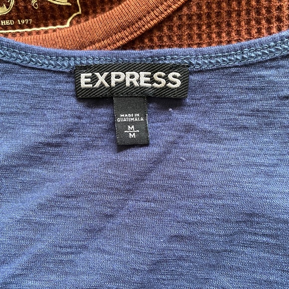 Women's Blue Express Cold Shoulder Blouse Sz M - Picture 3 of 4